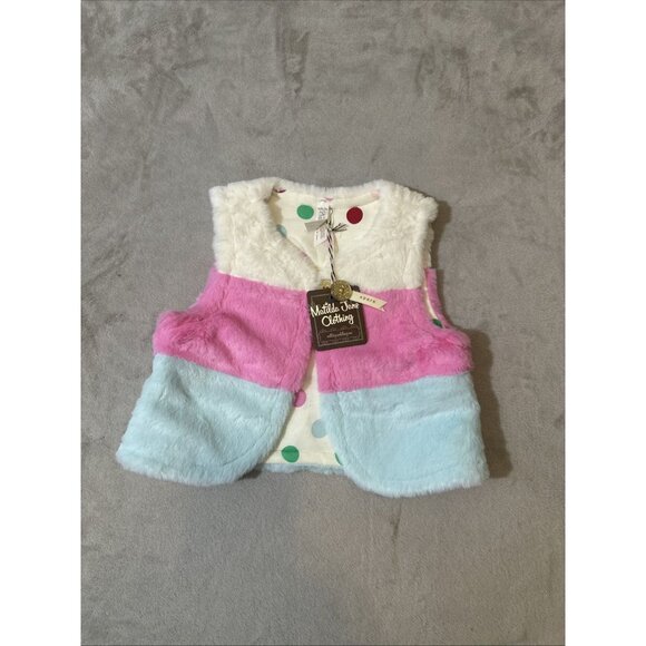 Matilda Jane Wonderment Gumdrop Lane Reversible Vest Girls Size 4 NWT - Picture 1 of 8
